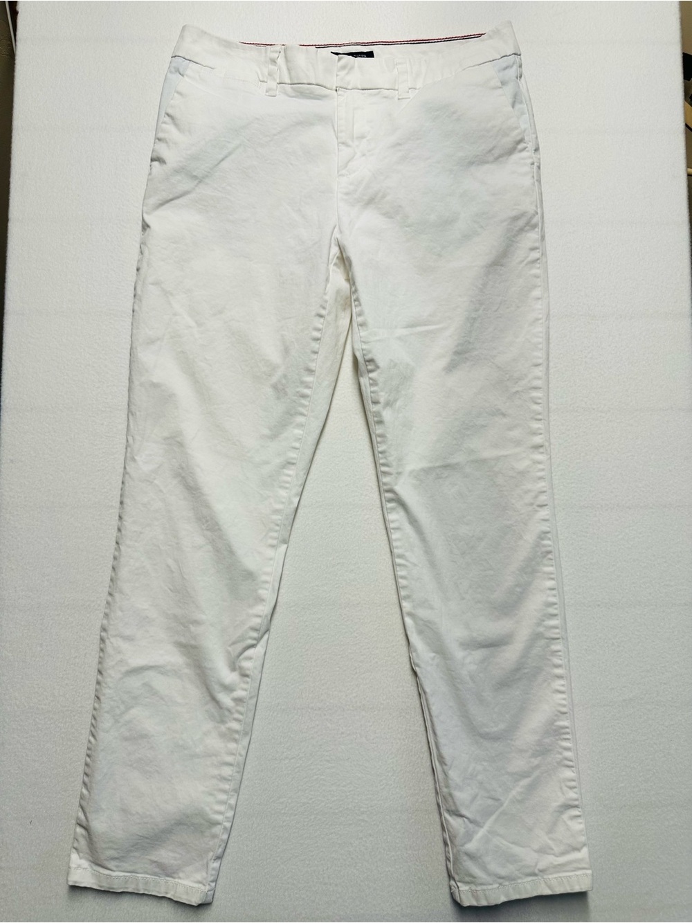 Women’s Tommy Hilfiger Stretch Slim Chino Pants • White • Size 8 • 31x29
